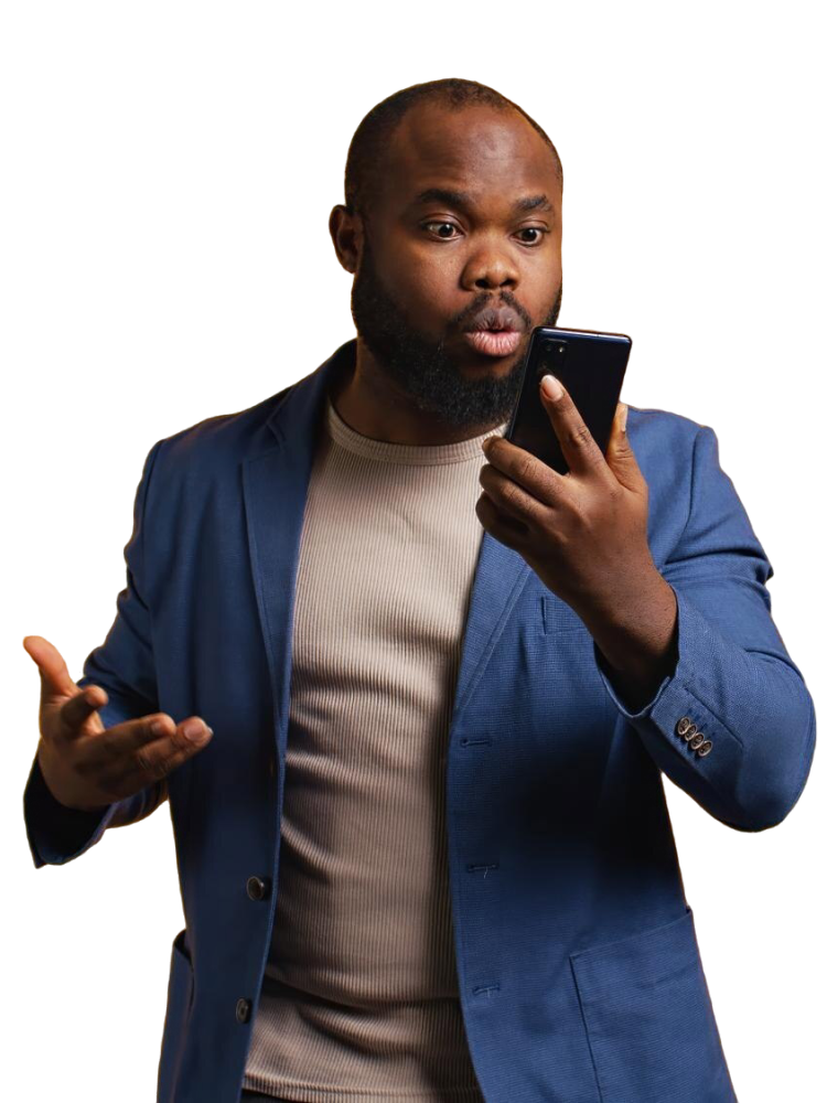 outraged-person-arguing-with-mates-chat-phone-studio-background